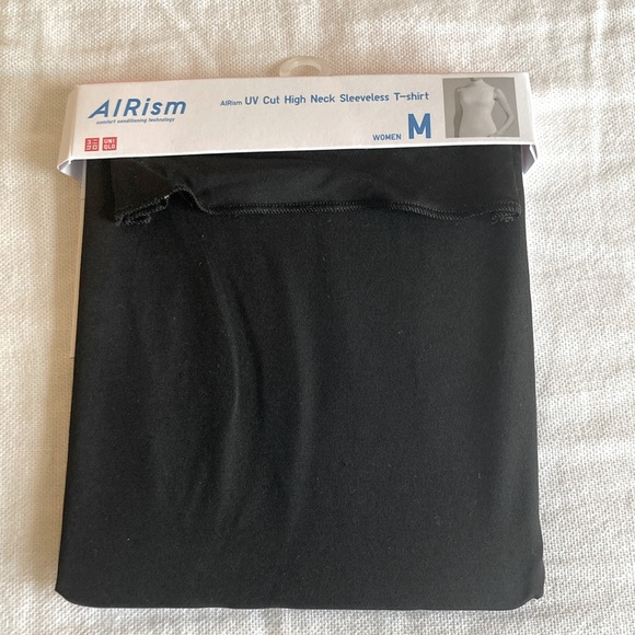 Uniqlo Tops - Uniqlo Airism UV cut high neck sleeveless T-shirt